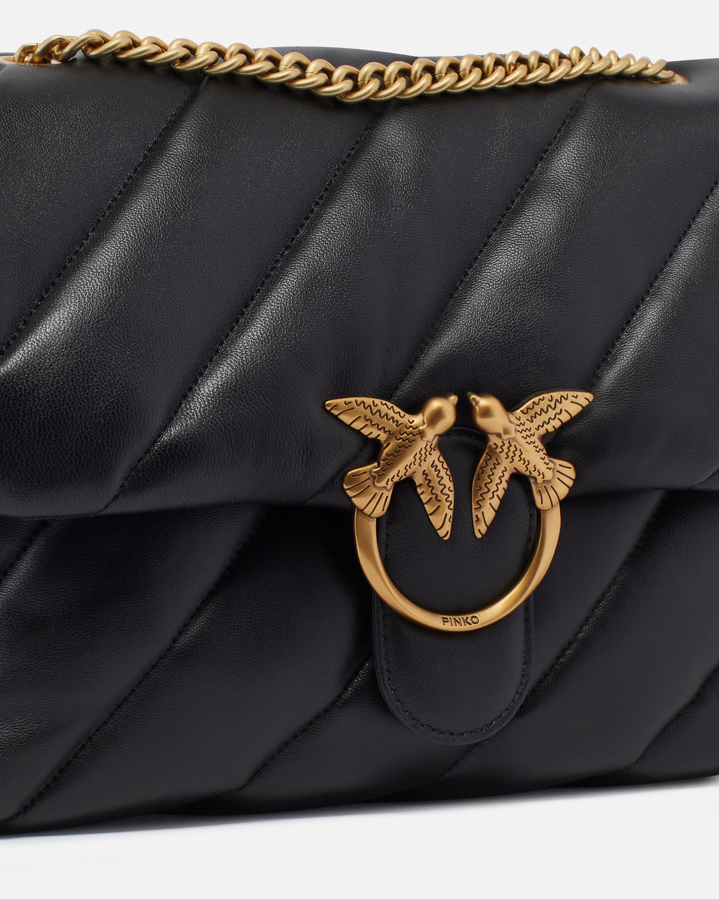 Pinko Big Love Bag Puff Maxi Quilt nero