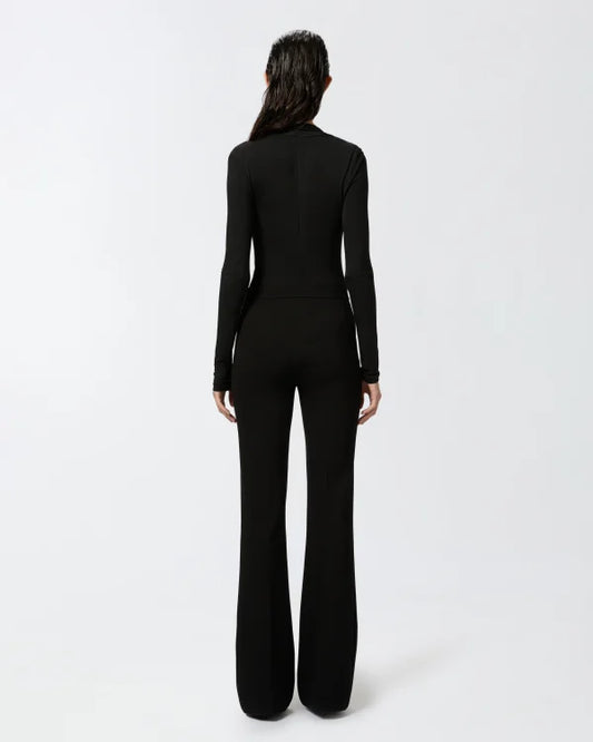 Pinko Hulka fabric stitch flared trousers