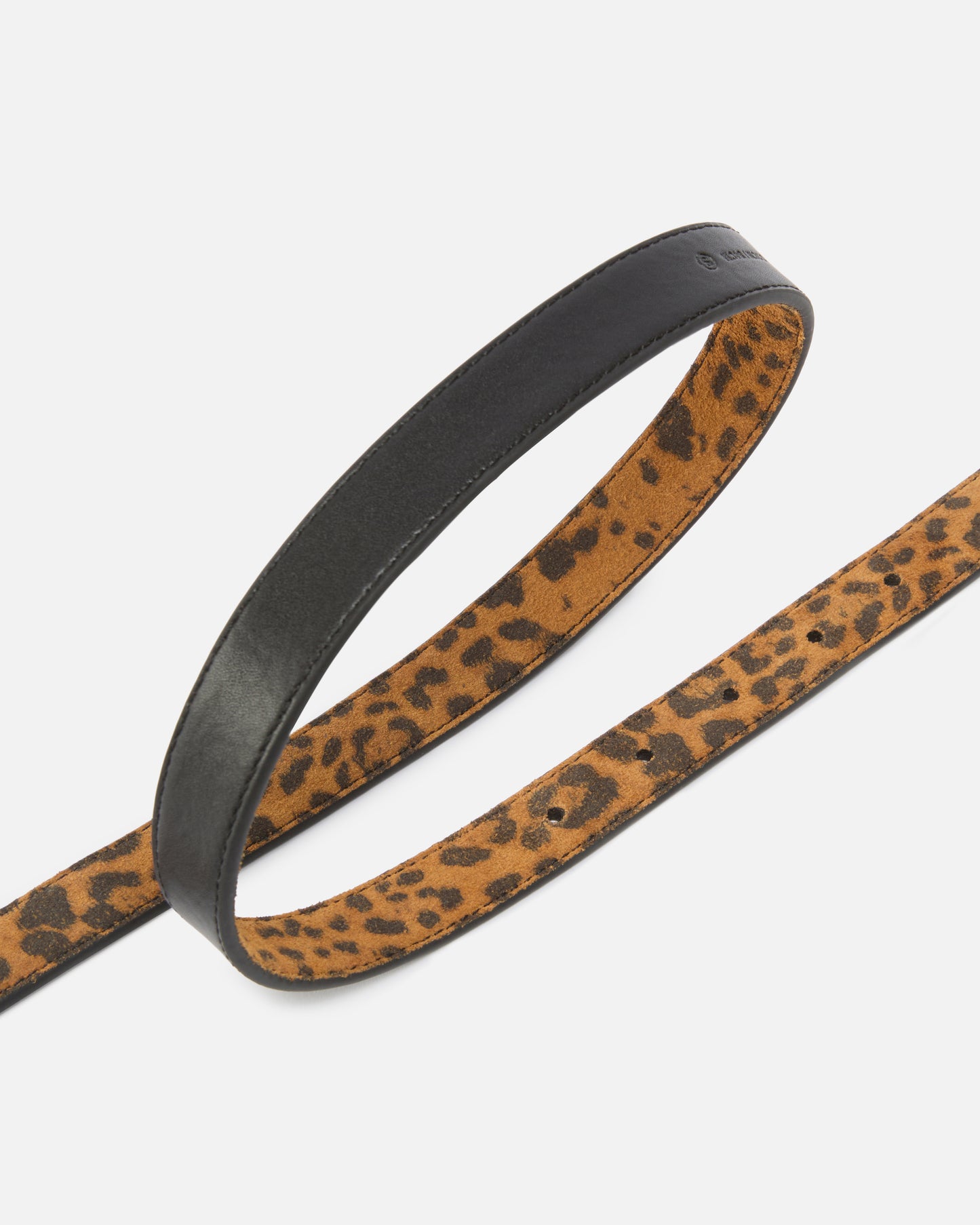 Pinko Cintura con stampa leopardata e fibbia Love Birds 2 cm