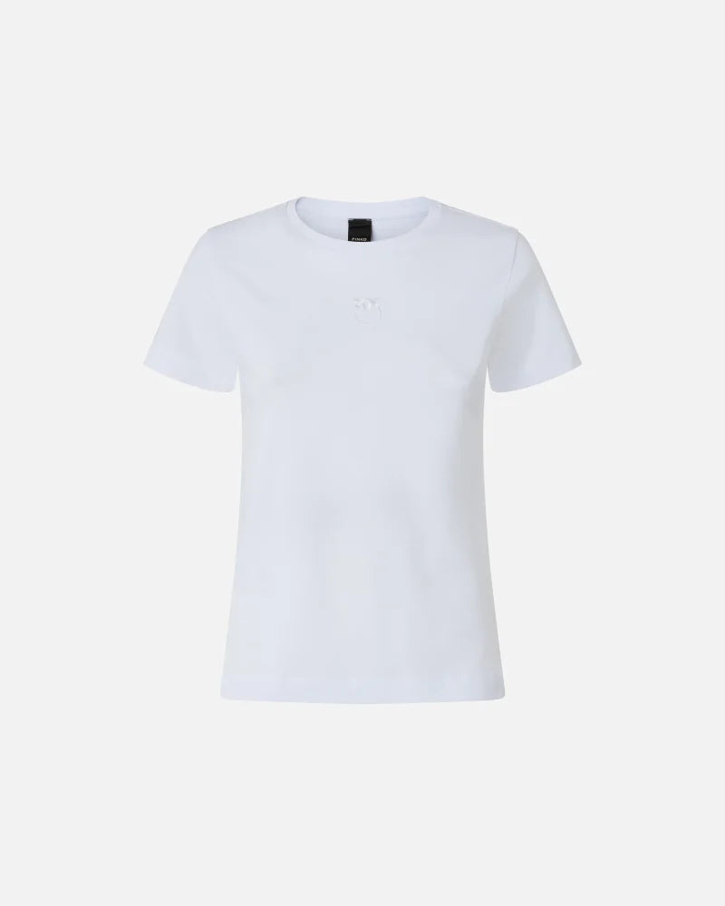 Pinko T-shirt ricamo Love Birds Bussolotto