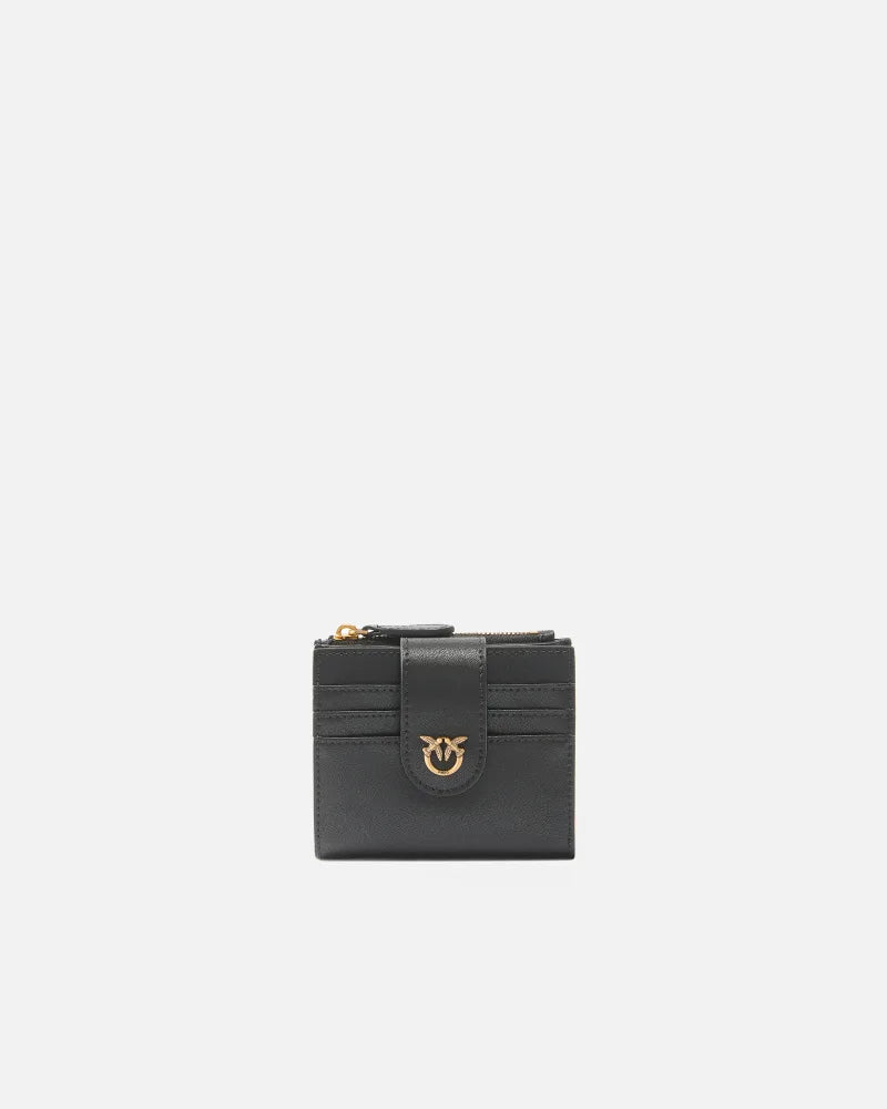 Pinko Portafoglio piccolo in pelle liscia con logo Multi