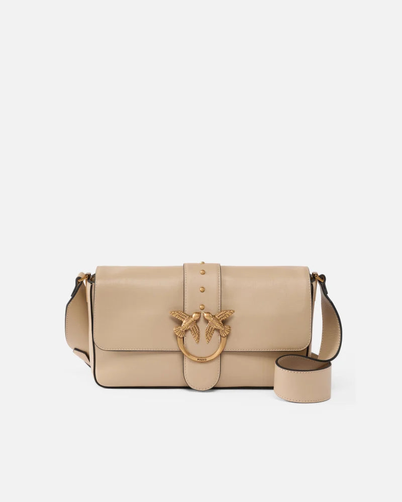 Pinko Borsa a spalla media Love Bag Slouchy in pelle