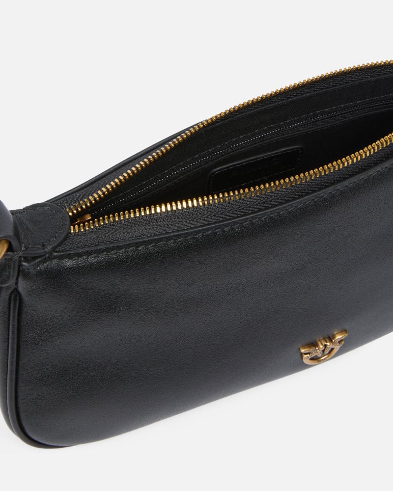 Pinko Borsa a tracolla Mini Half Moon Baguette in pelle