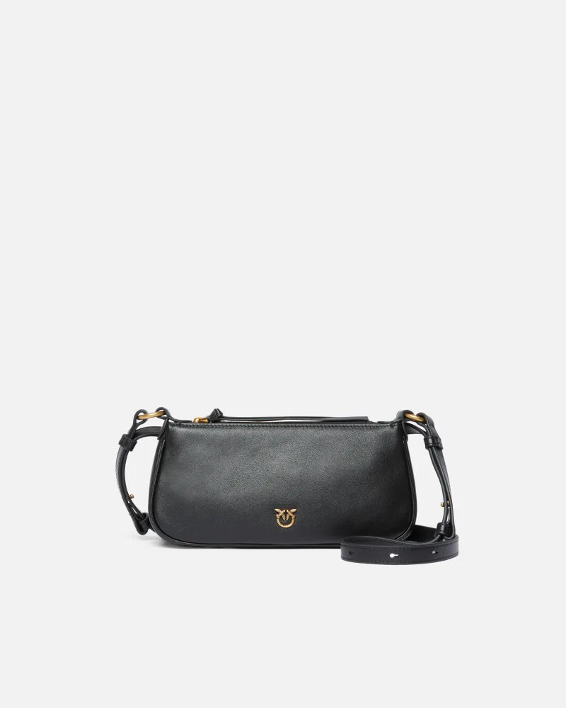 Pinko Borsa a tracolla Mini Half Moon Baguette in pelle