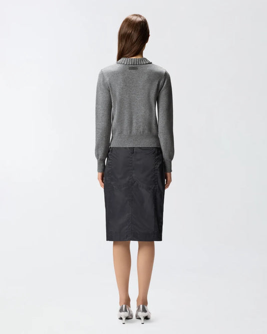 Pinko Maglia con colletto e strass Ventotene