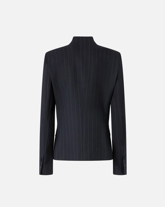 Pinko Kebab pinstriped wool fitted blazer