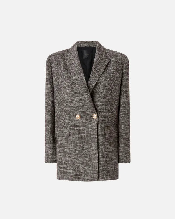 Pinko Blazer doppiopetto in flanella Gnocchetto
