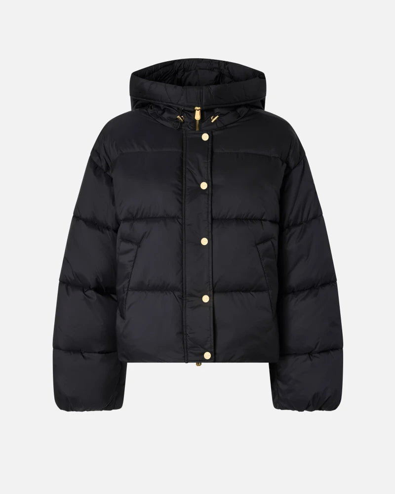 Pinko Piumino con cappuccio in tela tecnica Impasto