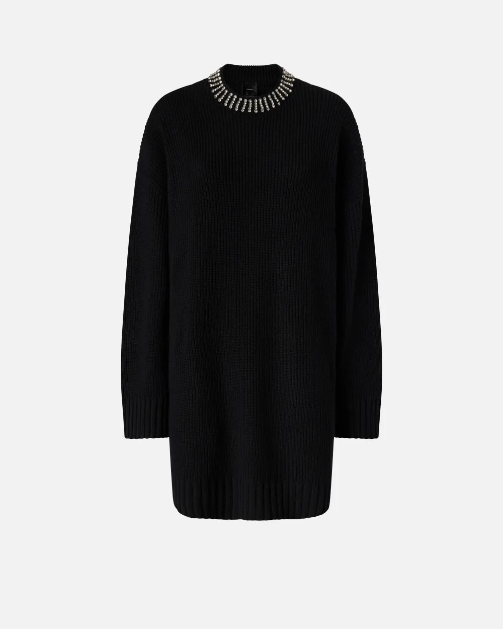 Pinko Abito in maglia con collo strass Ask nero