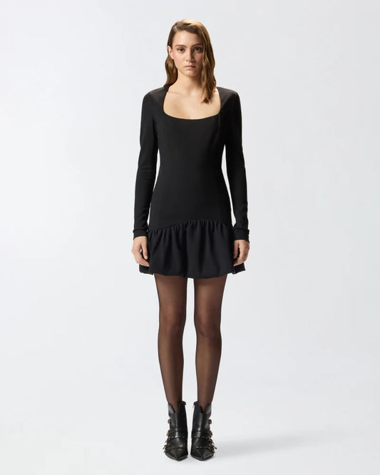 Pinko Acetosella mini dress with square neckline