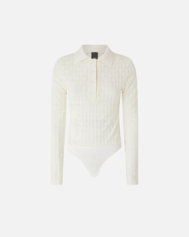 Pinko Maglia body in pizzo Yoana