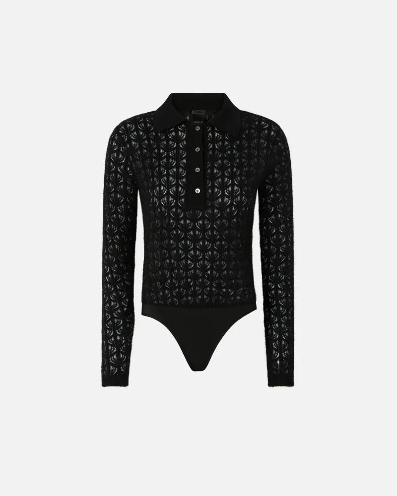 Pinko Maglia body in pizzo Yoana
