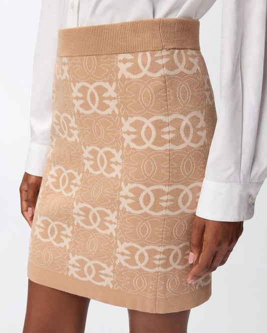 Pinko Minigonna con logo Love Birds