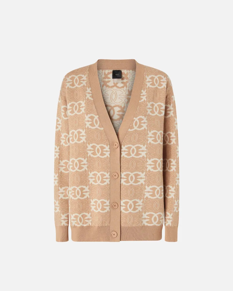Pinko Cardigan con logo Love Birds HALF BREED