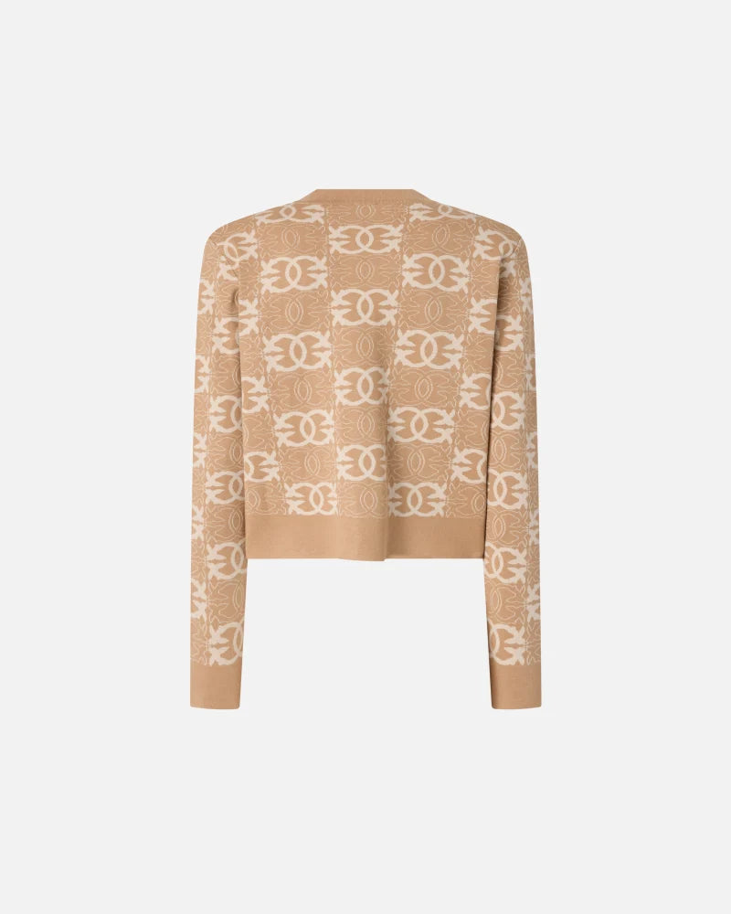 Pinko Cardigan con logo Love Birds FOUND SOMEONE