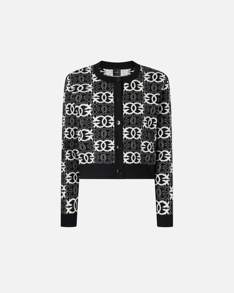 Pinko Cardigan con logo Love Birds FOUND SOMEONE
