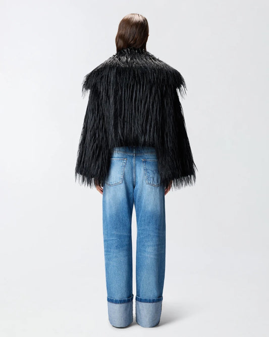 Pinko Caban effetto pelliccia Amparo