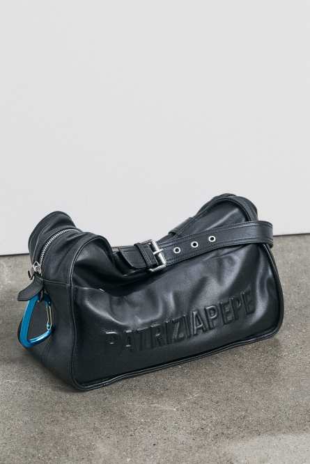 Patrizia Pepe Borsa Shopping (IM)PERFECTION in pelle nera