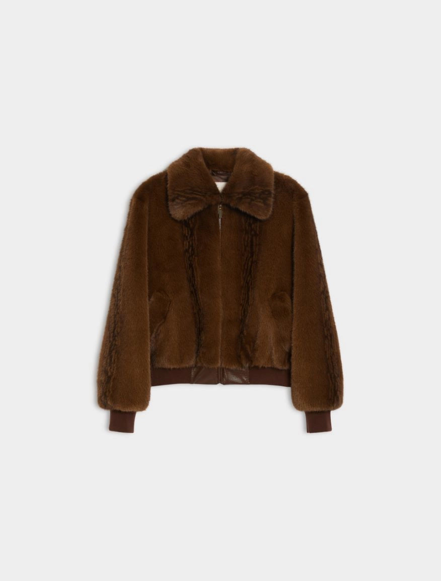 iBlues SOFT BOMBER JACKET Kartal Brown