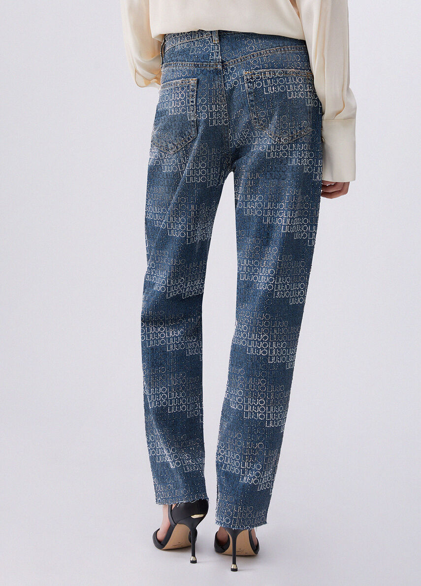 Liu Jo Jeans straight con strass
