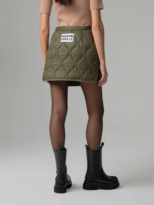 Gaelle Gonna piumino trapuntata con personalizzazione logo sul retro