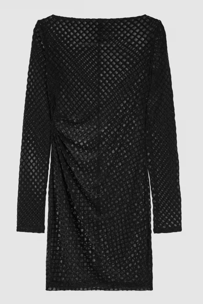 patrizia Pepe Abito mini stretch con dettagli glitter
