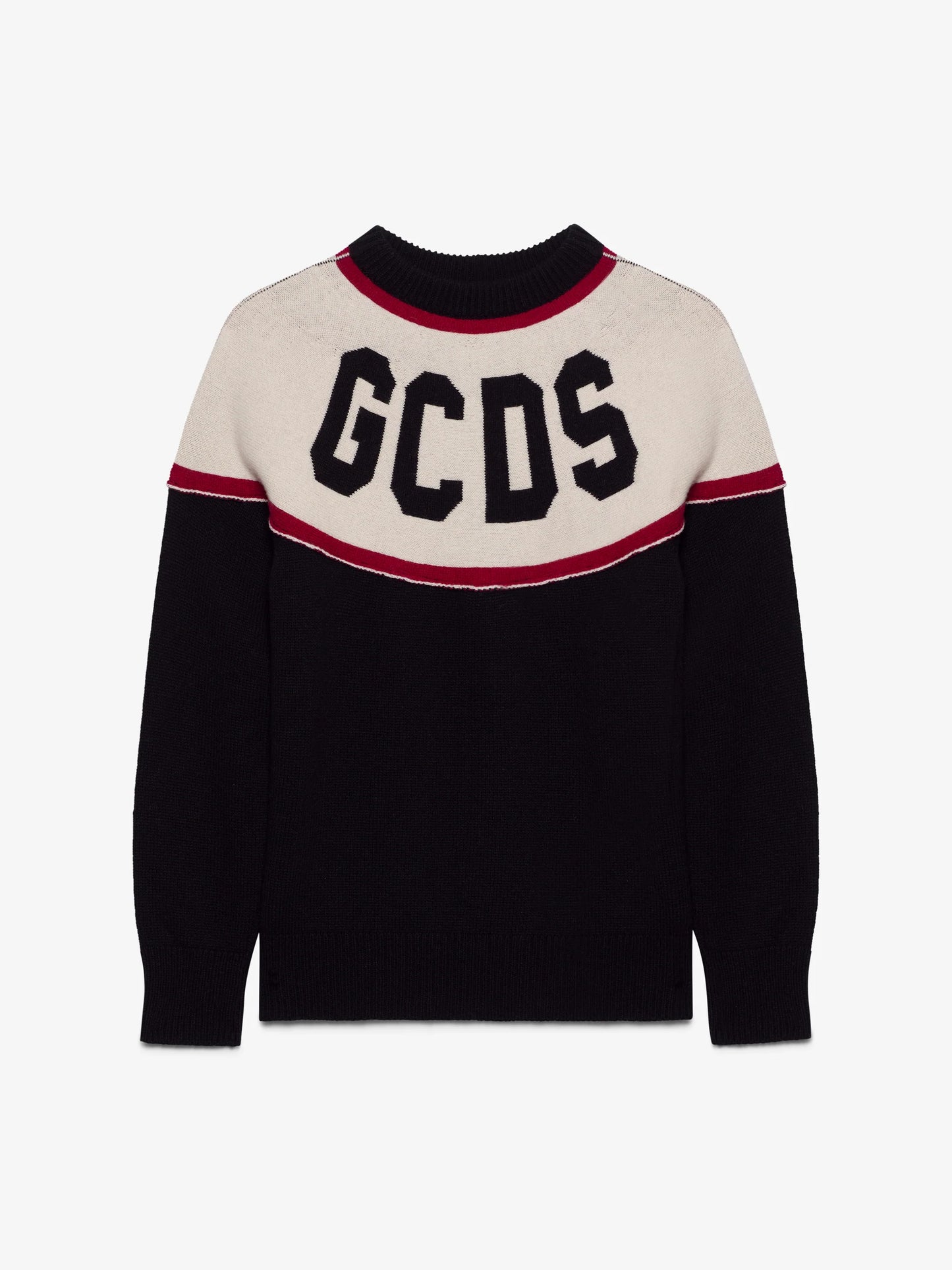 GCDS Maglione a righe con logo