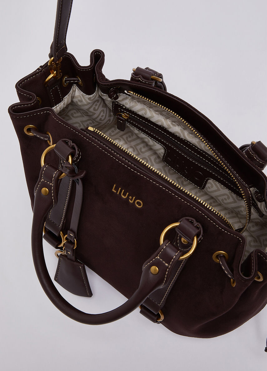 Liu Jo Borsa piccola con coulisse col melanzana