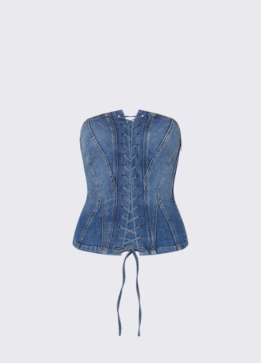 Liu Jo Denim bustier top
