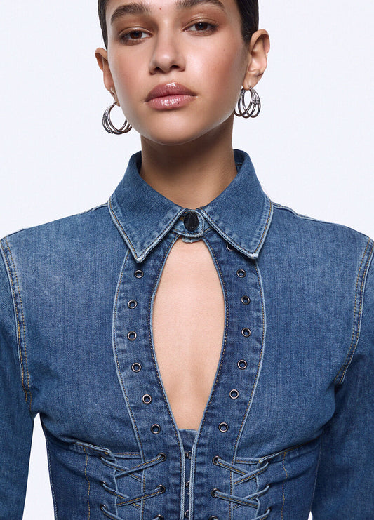 Liu Jo Denim shirt with ties