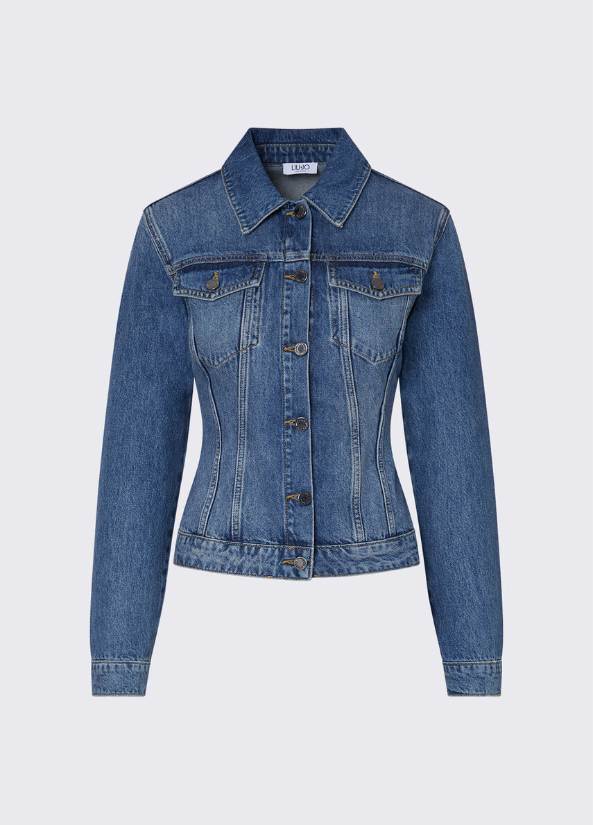 Liu Jo Denim jacket with strings
