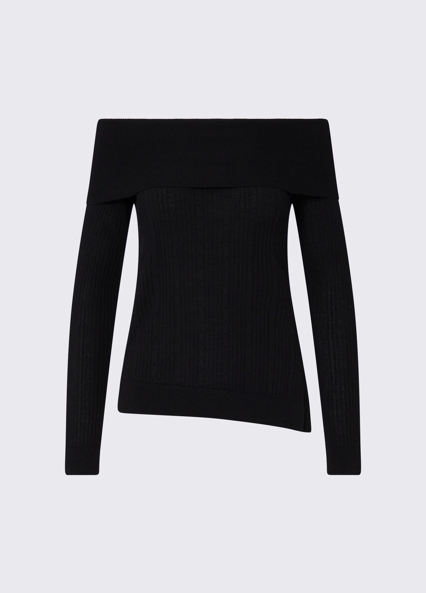Liu Jo Maglia in lana con scollo bardot