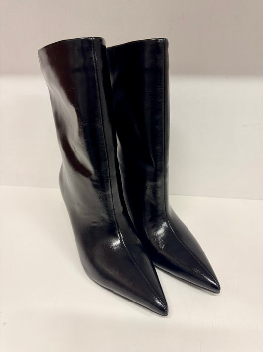 Twentyfourhaitch tronchetto pelle nero UNUK