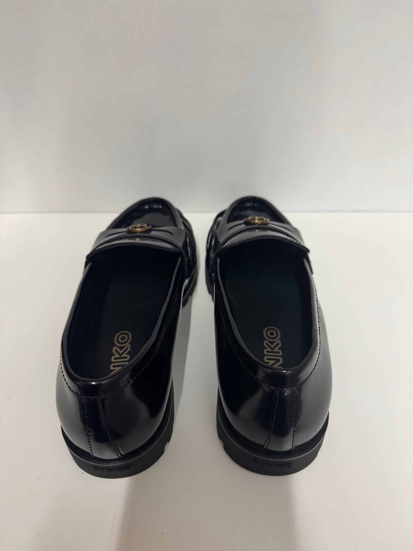 Pinko Mocassino box calf leather black NORA01