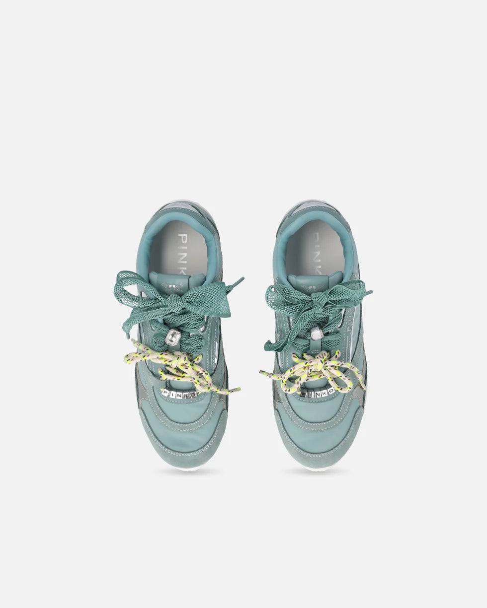 Pinko Sneakers con lacci doppi e applicazioni