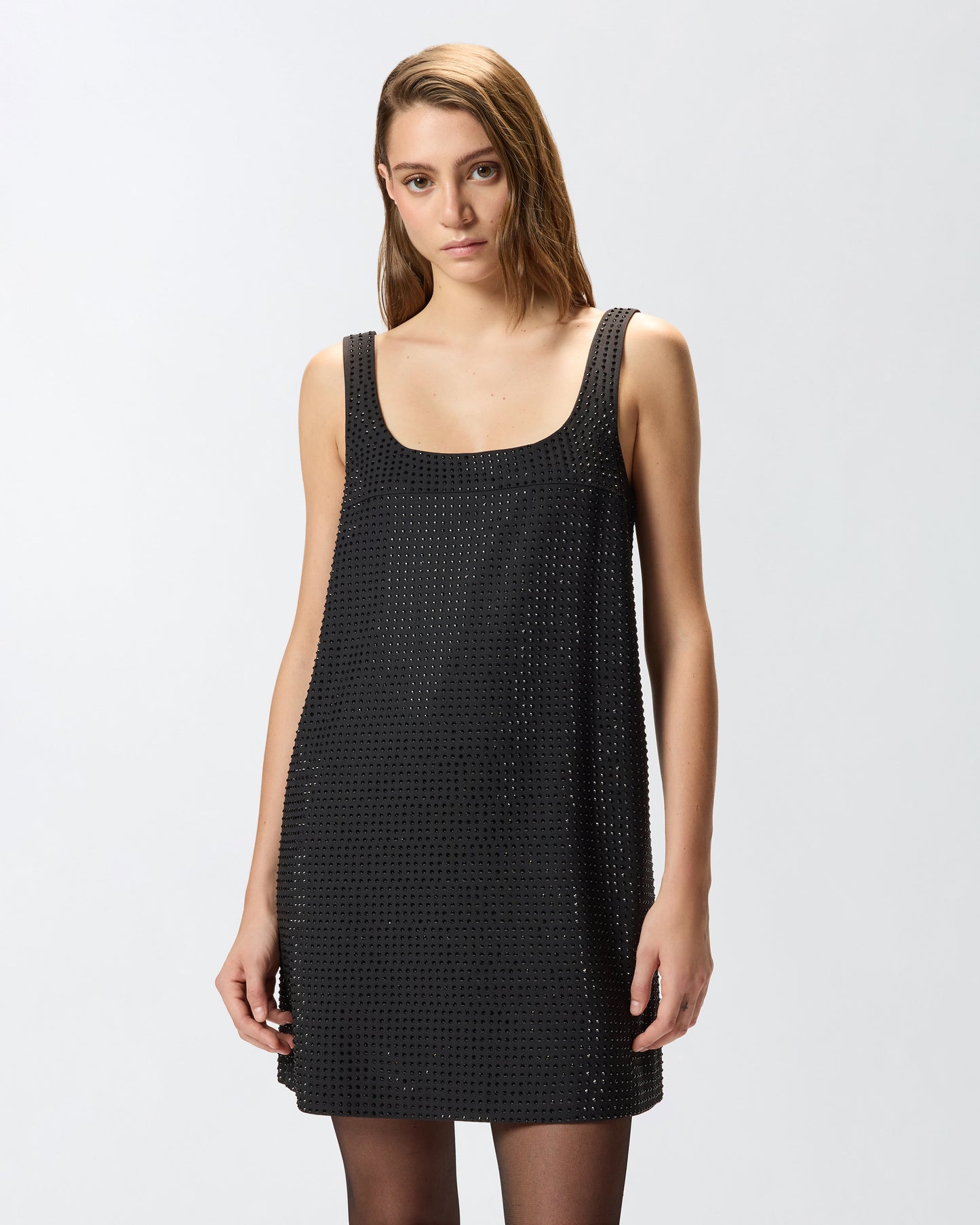 Pinko Abito Aroa corto full strass