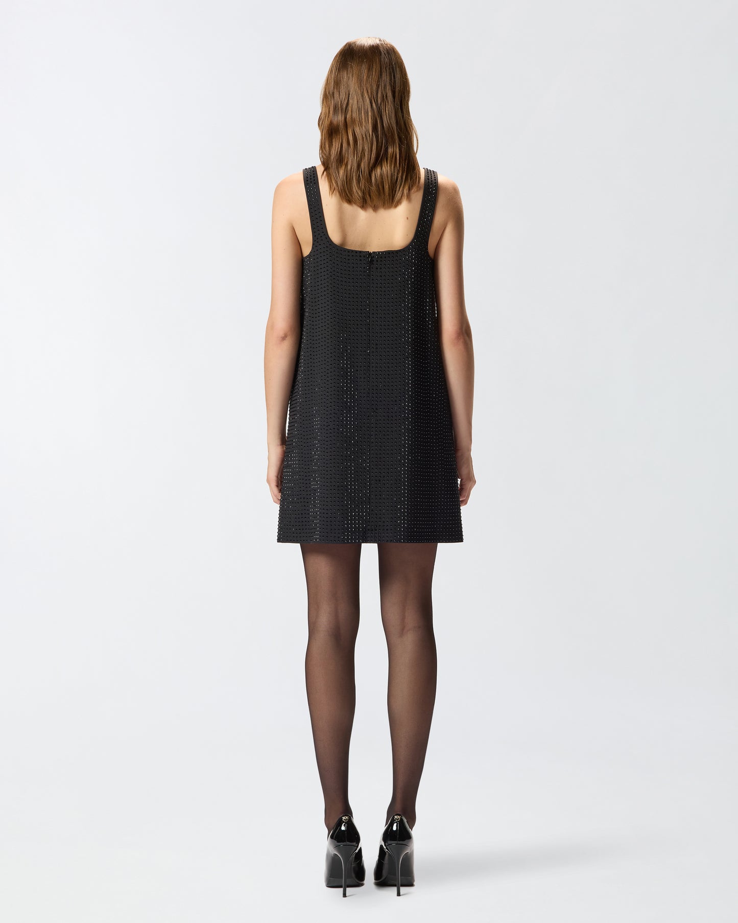 Pinko Abito Aroa corto full strass