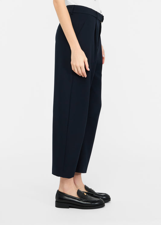 Liu Jo Pantaloni balloon con pince blu navy