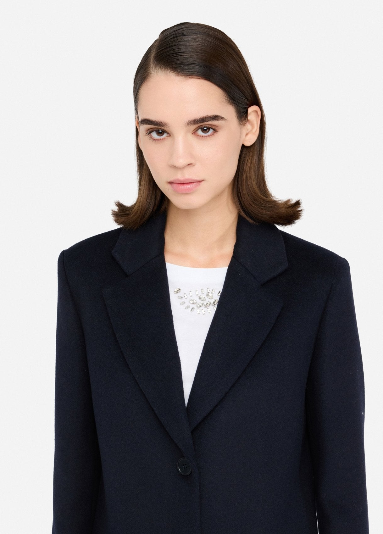 Liu Jo Cappotto in lanablu navy