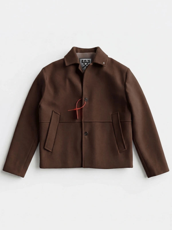 Berna Uomo Cappotto monopetto cropped fit