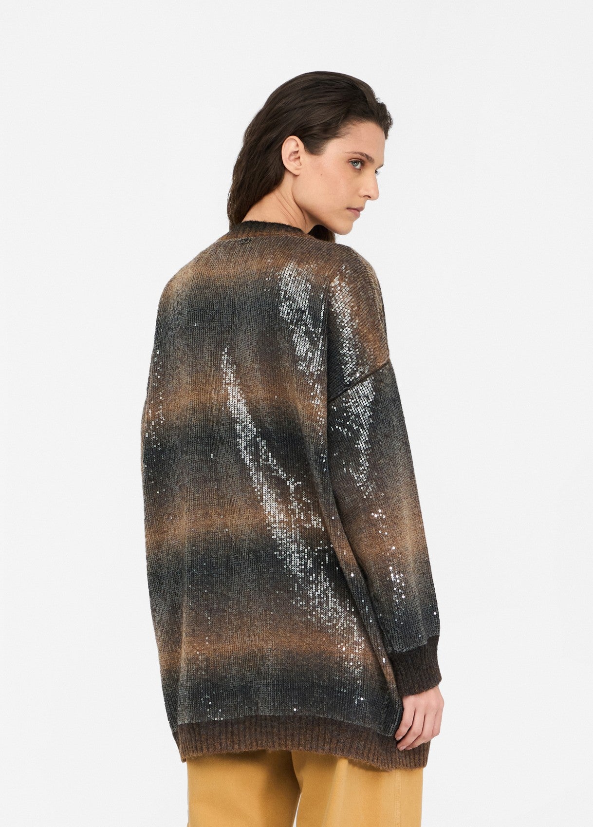 Liu Jo Cardigan lungo con paillettes