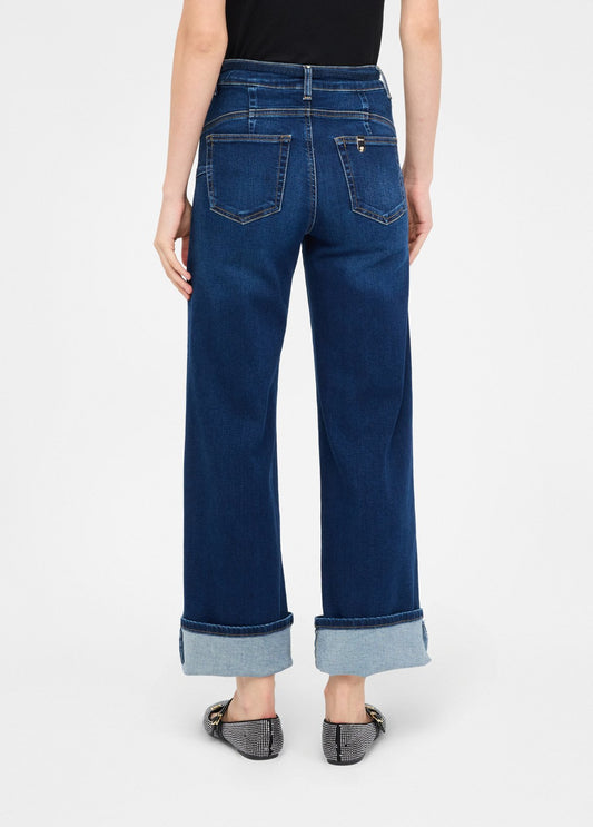 Liu Jo Jeans flare cropped con cintura