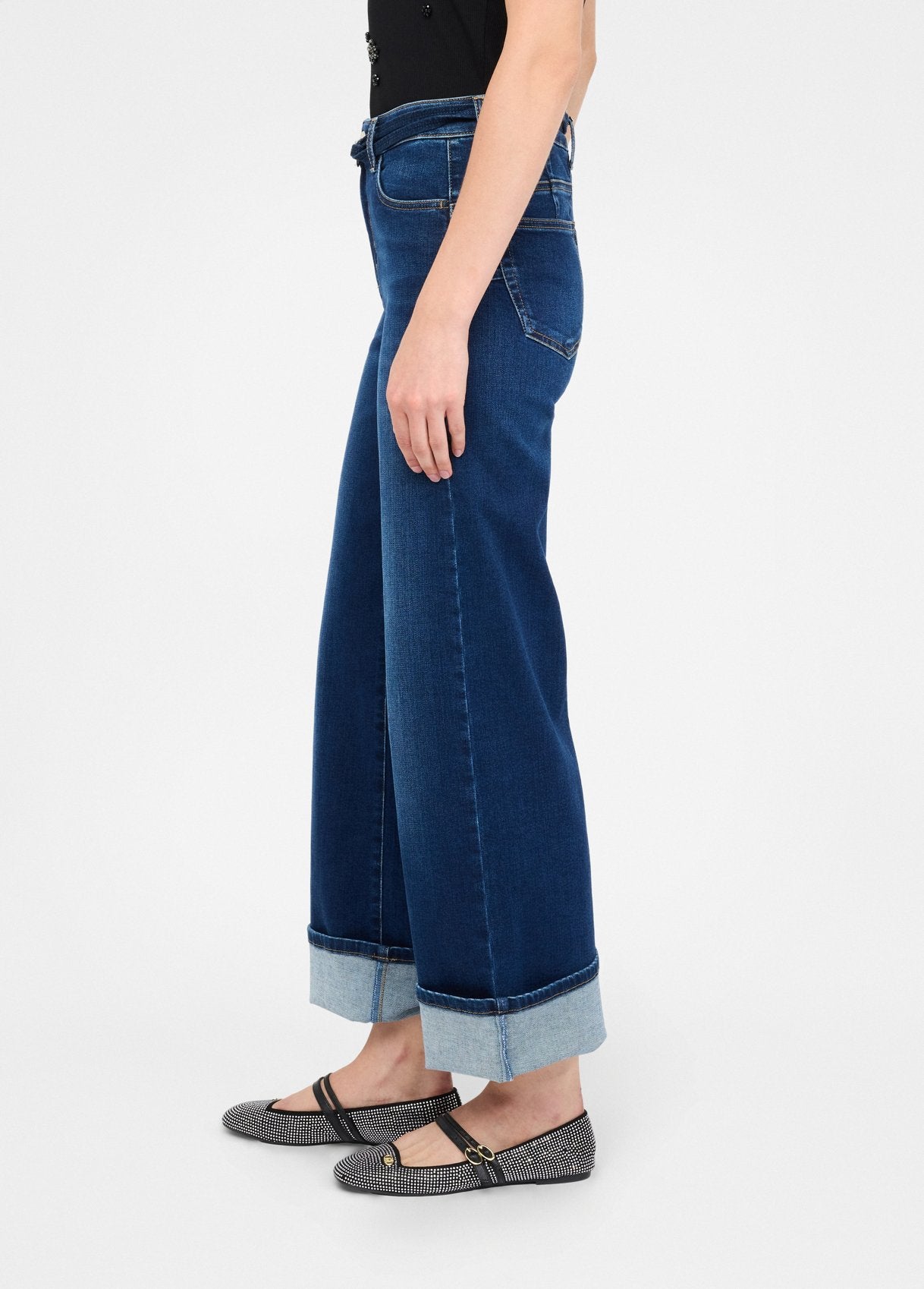Liu Jo Jeans flare cropped con cintura