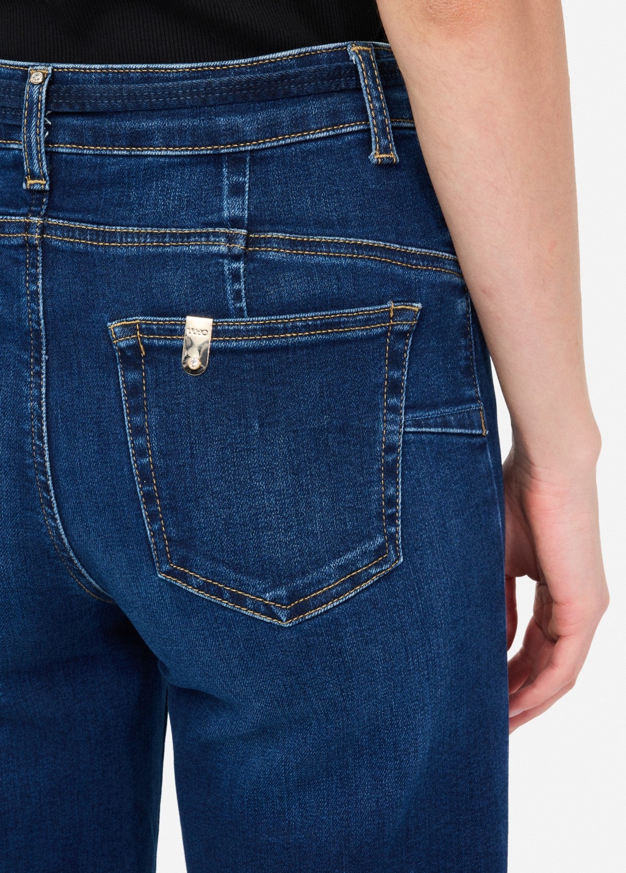 Liu Jo Jeans flare cropped con cintura