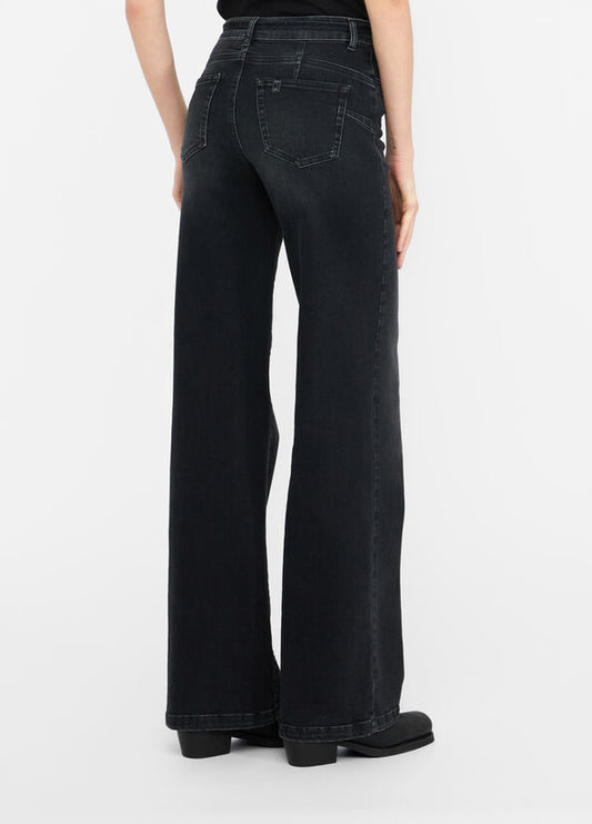 Liu Jo Jeans flare con cintura nero