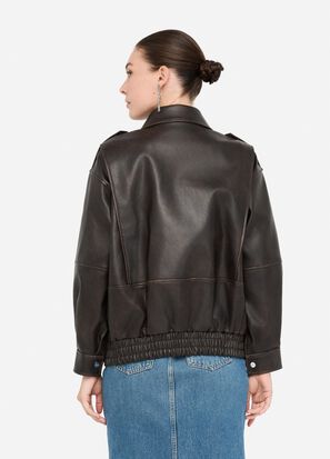 Liu Jo Giubbotto in tessuto spalmato Light Chocolate