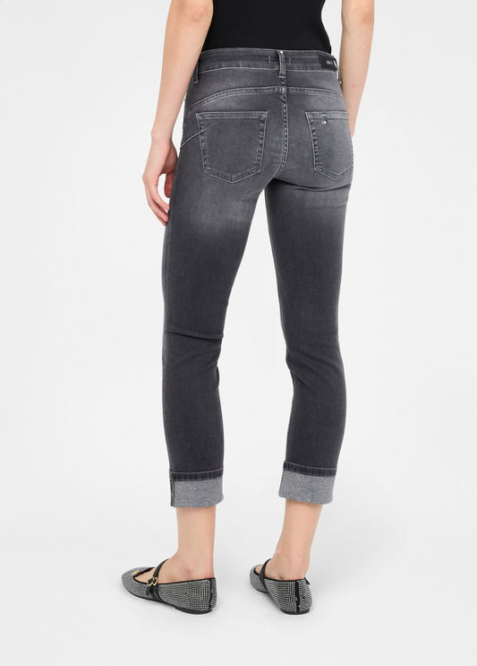 Liu Jo Jeans skinny con risvolto grey