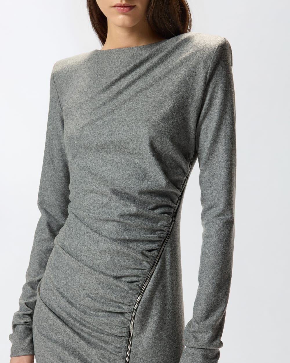 Pinko Vestito midi aderente con drappeggio Almundena