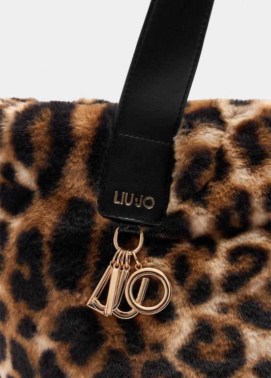 Liu Jo Borsa hobo grande in pelliccia sintetica