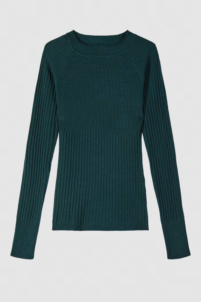 Patrizia Pepe Maglia aderente "ESSENTIAL" in costina